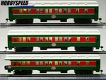 Lionel Ho Scale Christmas Express Lighted Passenger Car 871811020-3PACK. Fixed Price $188.84.