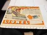 Newspaper Ad Premium Catalog 1936 Lionel Train Toy 299W 267W Whistle Torpedo. Fixed Price $51.00.