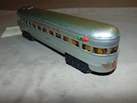 Marx 3197 Santa Fe Lighted Observation Car With People Windows #3. Fixed Price $40.00.