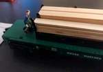 Lionel 6-36727 Gauge Weyerhaeuser "moe And Joe" Operating Lumber Car. Fixed Price $80.00.