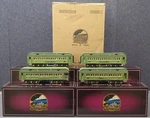 Mth 10-5062 Two-tone Green W/nickel Stephen Girard Passenger (set Of 4) Ex. Fixed Price $550.39.
