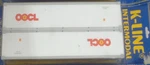 K-line Oocl 40 Intermodal Containers Set Of 2 For Ttax Double Stack Scale. Fixed Price $35.00.