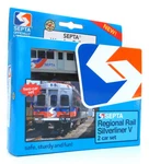 Munipals MP05-1101 Wooden Train Septa Silverliner 2 Car Set. Fixed Price $45.95.