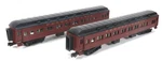 Lionel Trains Heavyweight P.r.r. Passenger Cars, 2-PACK, Gauge, No Box. Fixed Price $175.00.