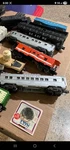 Lionel Gauge Starter Set Locomotive Freight Cars Track Transformer. Fixed Price $400.00.