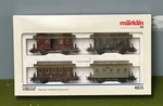 Marklin 4035 Ho Scale "prussian Passenger Train Car Set. Fixed Price $85.00.