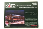 Kato N-scale 106-068 Pennsylvania Railroad Broadway Limited Car Set Japan. Fixed Price $599.99.