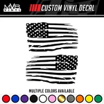 Distressed Tattered American Flag Vinyl Decal Sticker Ripped Torn Usa Set Of 2. Fixed Price $66.98.