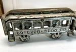 Vintage A.c. Williams Cast Iron "choo 60" Trolley Car 6" Silver Lot 2. Fixed Price $38.05.