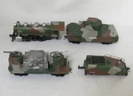 (4) Hawthorne Village Armored Steam Locomotive Wwii Train Collection. Fixed Price $199.99.