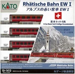 Kato 10-1413 Rhb Passenger Cars Basic Set Model Train Scale New F/s. Fixed Price $112.90.
