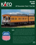 Kato 106086 Scale Union Pacific Up Excursion Train Seven Car Set 106-086. Fixed Price $199.95.