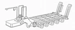Trident Miniatures 81002 1:87 Us/nato 5-AXLE Heavy Flatbed Plastic & Metal Kit. Fixed Price $39.95.