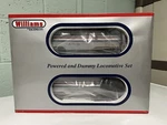 Bachmann Williams O-scale Amtrak F-7 A-a (#20701) With Streamliner Cars (#43077). Fixed Price $325.00.