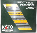 Kato Scale Trains Union Pacific -2 Smoothside Passenger 4 Car Set B #106-1102. Fixed Price $249.99.