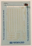 Microscale Ho Decal-santa Fe/atsf Hvywt Passenger Cars Dulux Gold #87-383. Fixed Price $6.50.
