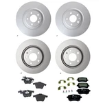 Hella Front & Rear Rotor Low-met Disc Brake Pad Kit For Audi S4 V8 2004-2009. Fixed Price $460.95.