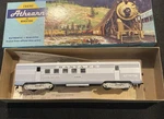 Ho Scale Con-cor, Coach Passenger Car, Silver, Santa Fe #3406 Built W/box. Fixed Price $14.00.