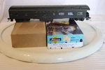 Ho Scale Athearn, Observation Passenger Car, Santa Fe, Green, #1517 Built. Fixed Price $32.00.