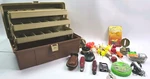 Vintage Plano 5630 Tackle Box Lot Daiwa Reel Compass Swiss Army + Gear. Fixed Price $129.99.
