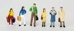 Walthers 949-6007 Ho Scale Scenemaster Passengers (set Of 6). Fixed Price $12.73.