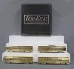 Mth 30-6707 Prr 60' 18K Gold Plated Aluminum Passenger Car (set Of 4) Nib. Fixed Price $502.49.