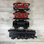 Marx Postwar 333 Steam Locomotive Nyc Tender 556 Caboose Gauge Train Set. Fixed Price $109.98.