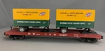Scale Mth C&nw Flat Car #44237 W/two Pup Trailers O1867. Fixed Price $58.38.