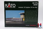 Scale Kato 106-079 Amtrak El Capitan Car Set New #1 Display Track. Fixed Price $550.00.