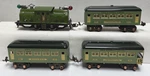 Lionel Prewar O-gauge 252 Electric Locomotive W/607/607/608 Passenger Train Cars. Fixed Price $299.99.