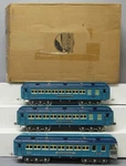 Mth 11-40040 Std.gauge Two Tone Blue Comet Nickel Trim Passenger (set Of 3). Fixed Price $1551.99.