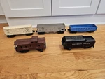 5 Lionel Train Cars 6112 6076 6017 6013 Cosl Atsf Hopper The Frisco Caboose. Fixed Price $54.00.