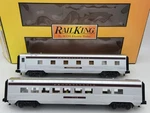 Mth 30-67042 Pennsylvania 2-CAR 60' Streamlined Sleeper + Diner Set Tested. Fixed Price $84.99.