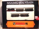 Arnold 0150 Berliner Stadtbahn Steam Locomotive Passenger Train Set Scale. Fixed Price $169.99.