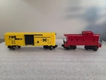 Lionel 6-26240 Gauge Boxcar Rail #9700 & Scout Caboose. Fixed Price $39.00.