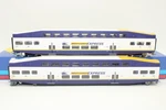Athearn Ho Scale West Coast Express Bombardier Passenger Control & Coach Car Nib. Fixed Price $188.00.
