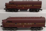 Williams 4305 Pennsylvania F7 Aa Tuscan Red Diesel Locomotives #9682/9873 Ex. Fixed Price $145.49.