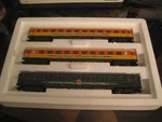 Marklin H0 42997 "apfelpfeil" Passenger Car Set W/7330 Lighting Kits - Nib. Fixed Price $246.99.