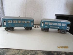 Lionel, Gauge, 609, 611 Passenger Cars. Fixed Price $40.00.