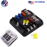 6 Way Car Boot Power Distribution 12-24V Blade Fuse Holder Box Block Panel Board. Fixed Price $13.55.