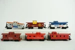 Scale Set Of 6 Caboose Atsf Hobby Line Chattanooga Amtrak Box B30. Fixed Price $14.95.