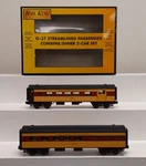 Mth 30-6108 Union Pacific Streamlined Combine/diner Set Ln/box. Fixed Price $118.99.
