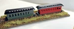 Scale Roundhouse Copy 34' Harriman Passenger Car(red Shell/black Roof Frame). Fixed Price $9.95.