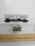 Trix/aurora 4844 Scale Canadian National Flat Car Piggy Back Trailer Cn 665144. Fixed Price $17.95.