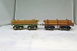 Ives Prewar O Gauge 69 Lumber Cars (2). Fixed Price $42.50.