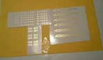 Early Lionel 605-605-606 Gold Metallic Waterslide Decal Pass. W/serif Look!. Fixed Price $12.00.