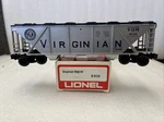 Lionel # 6-9134 " Virginian Covered Hopper Car Nos See Ad. Fixed Price $28.50.