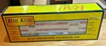 Rail King Mth O-27 Santa Fe Streamlined Passenger Car Item No. 30-6120B #3487. Fixed Price $79.95.