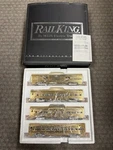 + Mth Railking Pennsylvania 4 Car 60' Gold Aluminum Passenger Set 30-6707. Fixed Price $500.00.