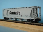 Mth Premier 20-97421 4-BAY Acf 100 Ton Cylindrical Hopper, Santa Fe, Nib. Fixed Price $84.95.
